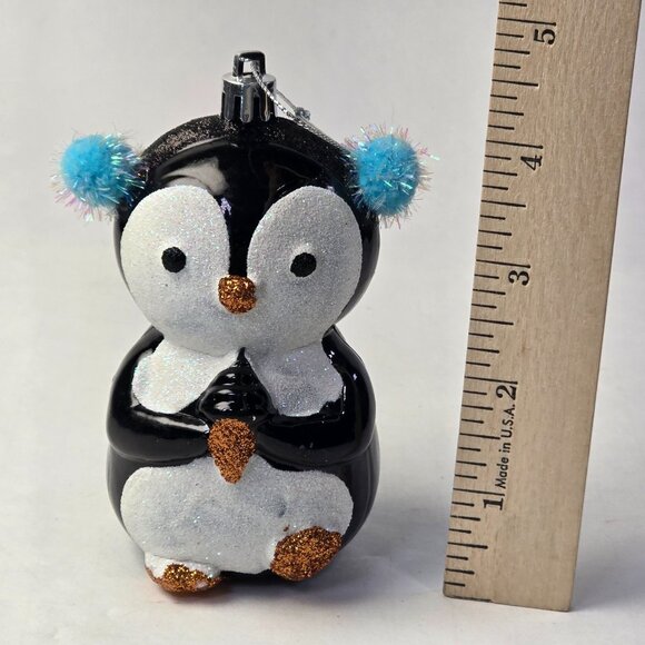 Penguin Christmas Ornament Shatterproof Hanging Plastic Holiday Decoration Bird - Picture 8 of 8
